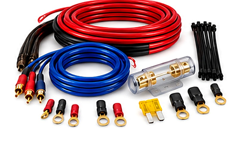 Autóhifi erősítő bekötőkábel készlet – 10 mm²